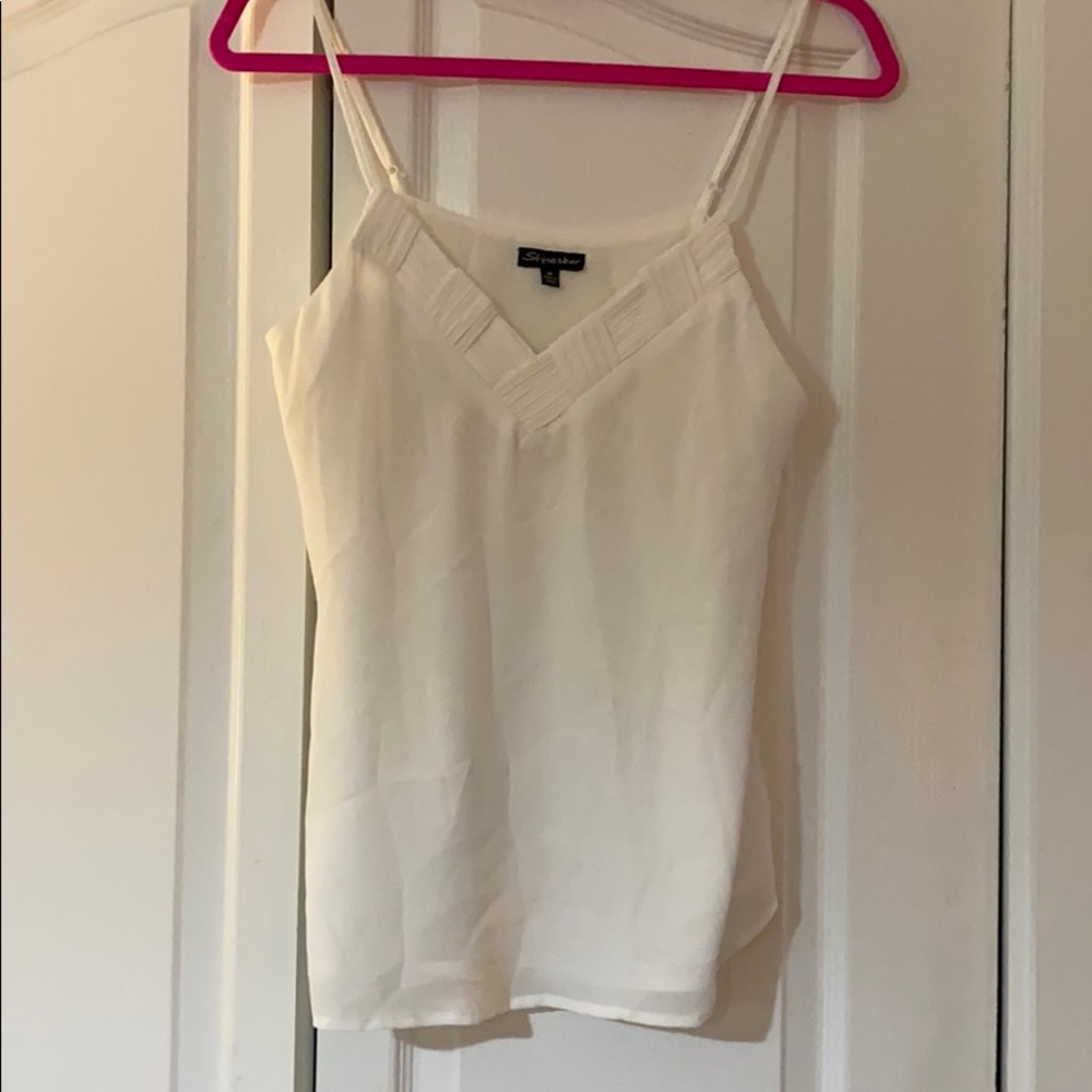 White tank top